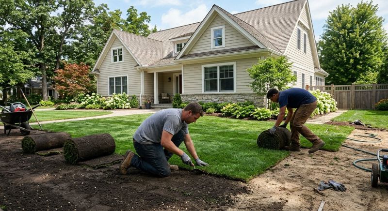 Bahia Sod Installation in Rockwall, TX